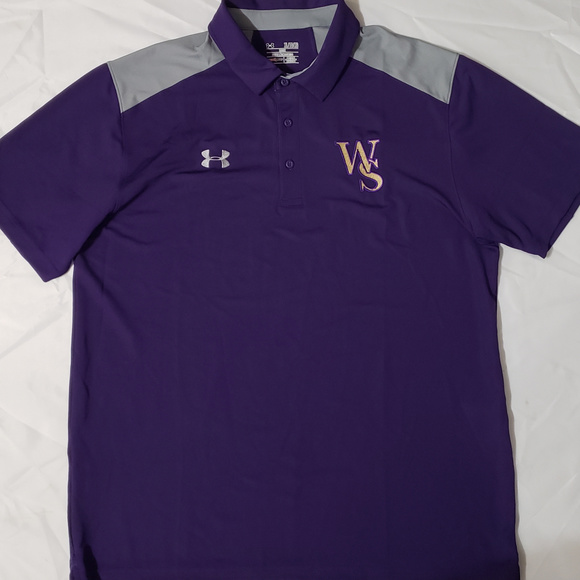 Under Armour WS Purple Polo Shirt XL - Picture 1 of 2